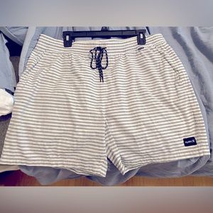Rarely worn Hurley Shorts with elastic waist band and string  to tie